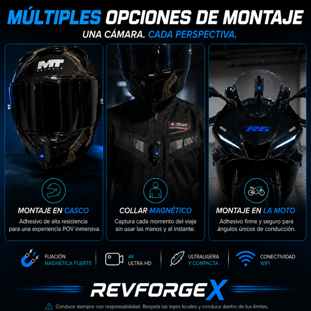 RevForgeX ONE - Camara Magnetica 4k